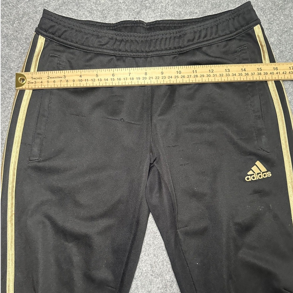 Adidas Tiro Training Pants Small Black Gold 3-Stripes Climacool - Picture 4 of 7